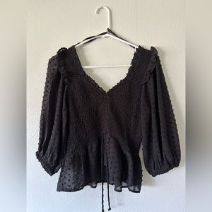 Top Shop Black Blouse